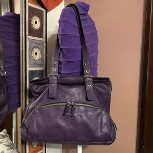 Like new Nuovedive Purple Leather bag